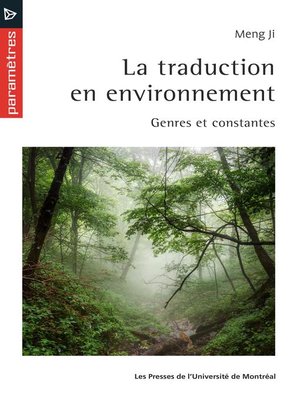 cover image of La traduction en environnement